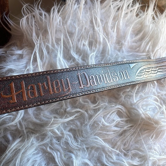 Harley-Davidson Cowhide Leather 2016 Belt Size 42 - Picture 3 of 11